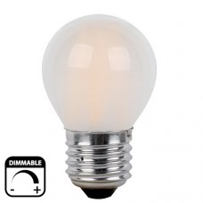 Λάμπα LED Σφαιρική 4W E27 230V 480lm Ντιμαριζόμενη 5800K Ψυχρό φως Ματ Γυαλί 13-2713409